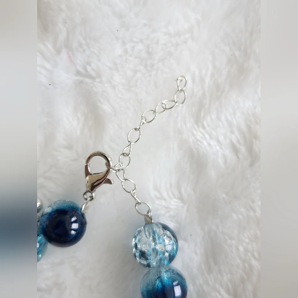 Blue Bead Starfish Adjustable Bracelet - Picture 5 of 6